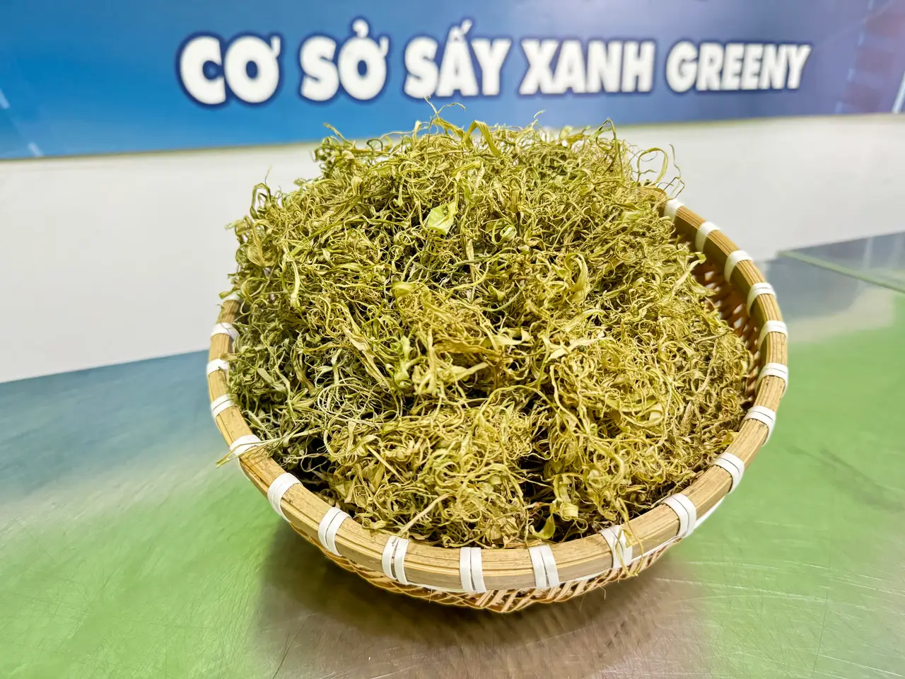 Sản phẩm Rau Muống Bào Sấy Khô - Sấy Xanh Greeny