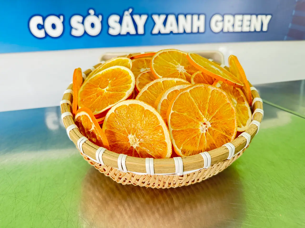 Cam Vàng Úc sấy khô - Sấy Xanh Greeny